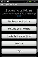 Backup your folders الملصق