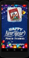 New Year Greetings and Frames الملصق