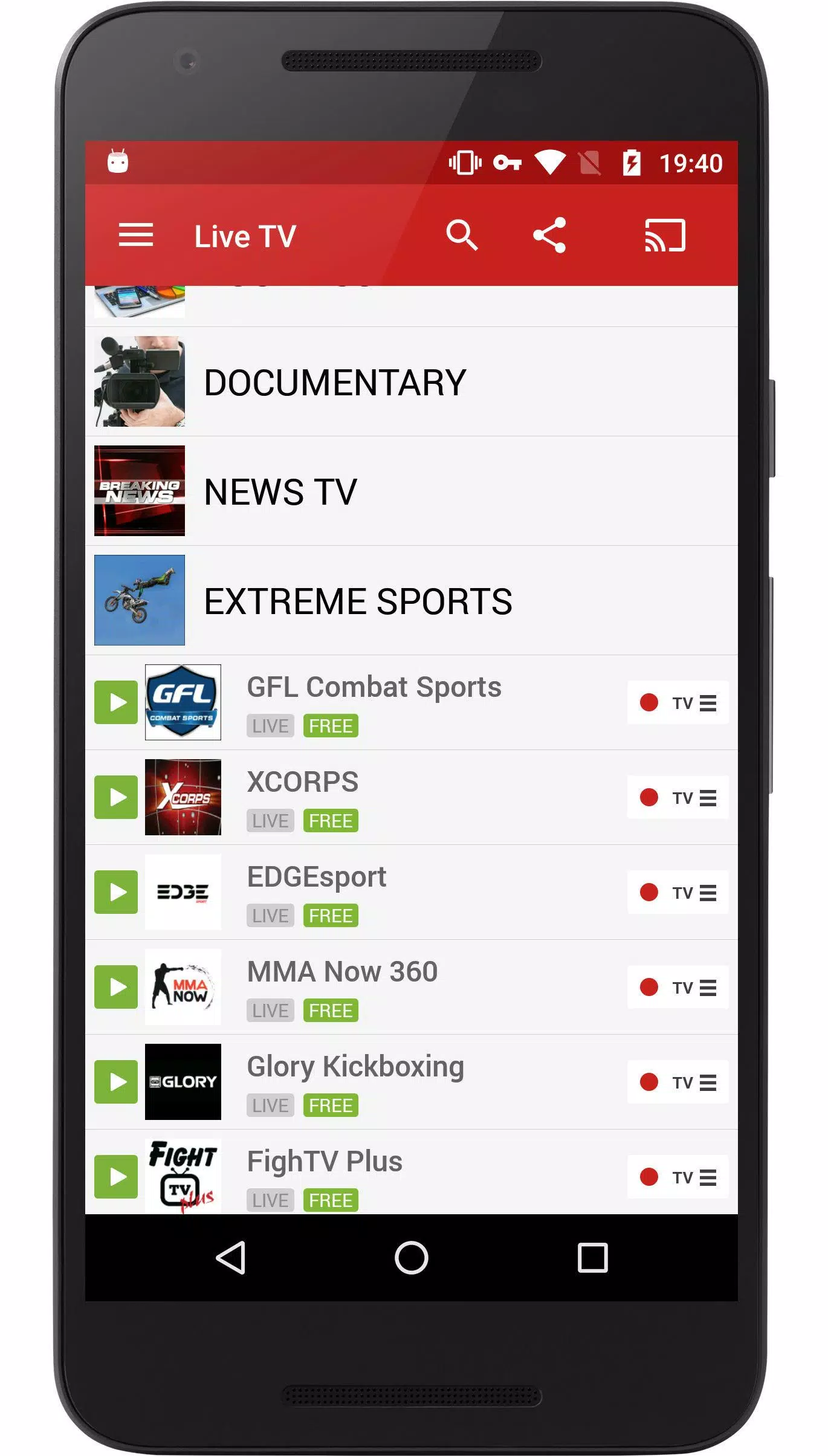 Descarga de APK de FilmOn Live TV FREE Chromecast para Android