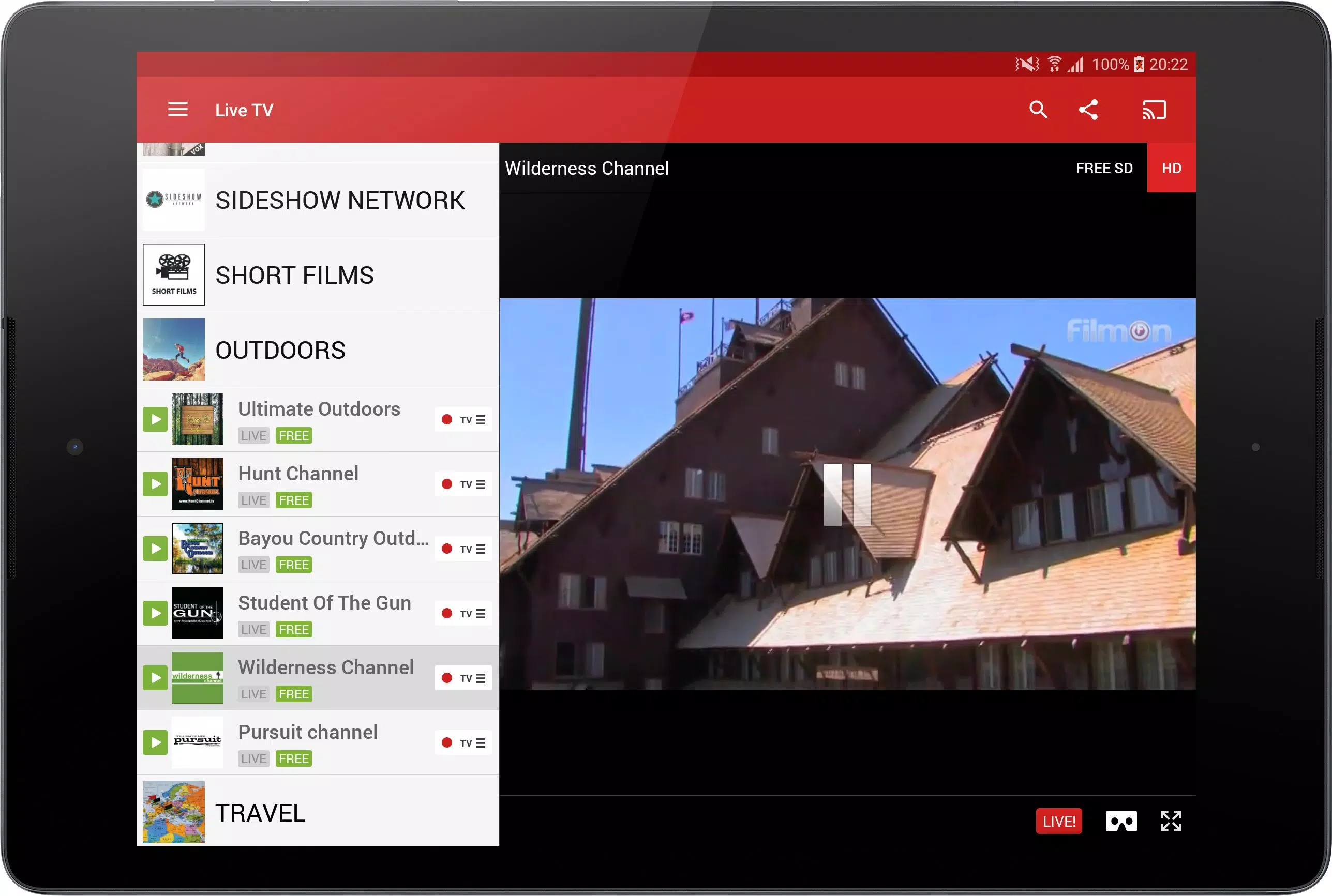 Descarga de APK de FilmOn Live TV FREE Chromecast para Android