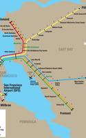 San Francisco BART Map Affiche