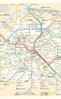 Paris Metro Map plakat