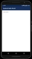 Android Hello World capture d'écran 1