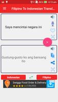 Filipino Indonesian Translator تصوير الشاشة 1