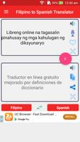 Filipino Spanish Translator постер