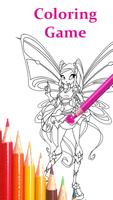 coloring Book for Winx Cartaz