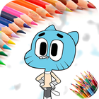 Coloring Pages for Gumball icône