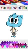 Coloring Pages for Gumball Affiche