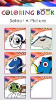 Coloring book for Dory پوسٹر
