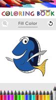Coloring book for Dory اسکرین شاٹ 1
