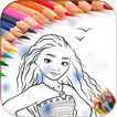 Coloring book for Moana