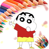 Coloring Pages for Shin Chan biểu tượng