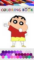 Coloring Pages for Shin Chan تصوير الشاشة 1