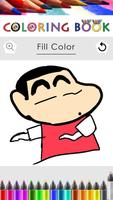 Coloring Pages for Shin Chan تصوير الشاشة 3