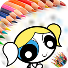 Coloring Book Power puff Girls-icoon