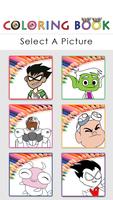 Coloring Book for Titans Go 海报