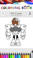 Coloring Book for Titans Go screenshot 2