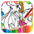 Coloring Book For Winx آئیکن