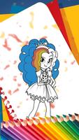 Coloring Book for Equestria Girls Plakat
