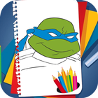 Coloring Book for Ninja Turtles アイコン