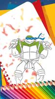 Coloring Book for Ninja Turtles syot layar 1