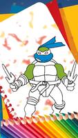 Coloring Book for Ninja Turtles captura de pantalla 2