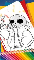 Coloring Book for Undertale Sans syot layar 1