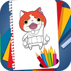 Coloring Book for Youkai Watch Zeichen