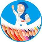 Coloring Book For Ninja Hattori icon