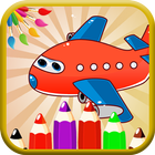 Super kid plane Coloring book - Wings Coloring Zeichen