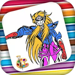 Coloring Book For Saint Seiya