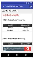 SG MRT Arrival Time syot layar 1