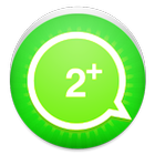 Dos cuenta de WhatsApp icono