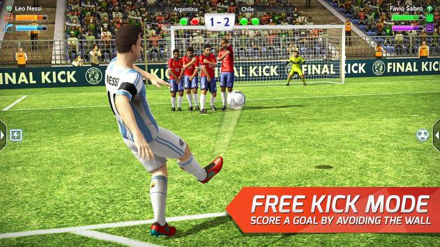 Final kick 2018: Online football apk screenshot