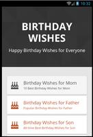 Poster Happy Birthday Wishes