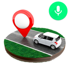 Navigation GPS et lieux de recherche GPS icône