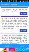 Father's Day Message Affiche