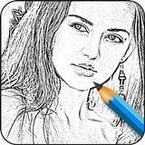 Pencil sketch photo Maker Zeichen