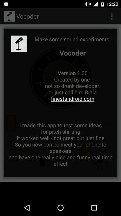 Vocoder screenshot 3
