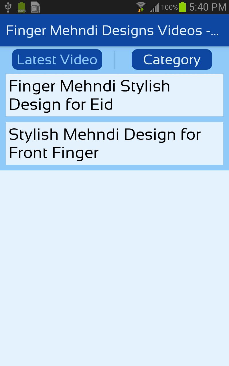 Finger Mehndi Designs Video New Stylish Mehandi For Android