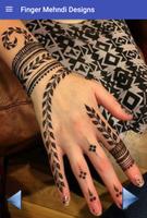 Fingers Mehndi Design poster