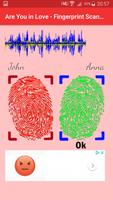 Are You in Love Test with Fingerprint Affiche