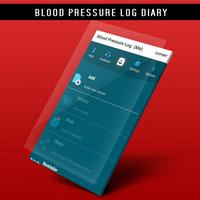 Blood Pressure Log Diary Affiche