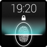 empreintes verrouiller l'écran icône