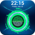 Fingerprint lock screen icon