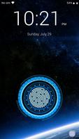 Fingerprint lock screen poster