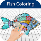 Fish Colouring Games - Fish Coloring Book icône