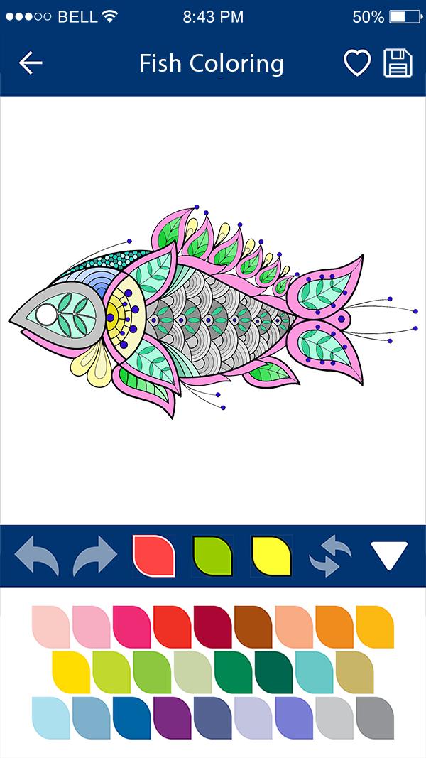 fish colouring games  fish coloring book for android  apk