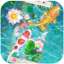 Fish natural lotus wallpaper theme APK