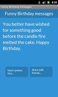 Funny Birthday messages Affiche